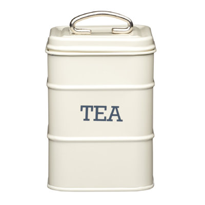 Living Nostalgia French Grey Tea Canister Tin
