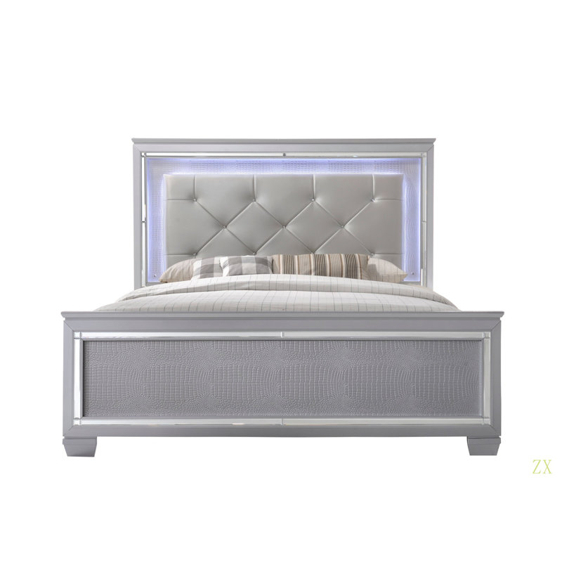 Finition de pied de lit texturée 1pc, Grand lit