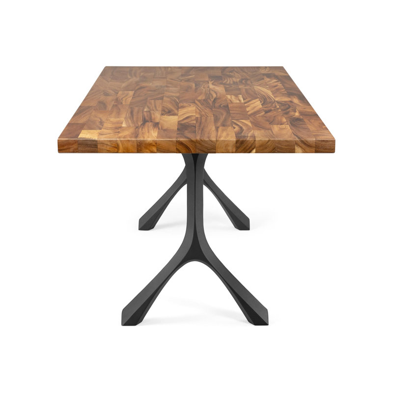 Table de salle à manger Wilis, L 72 po x l 36 po x H 30,6 po, Bloc de boucher