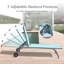 Ensemble de 3 chaises longues d'extérieur