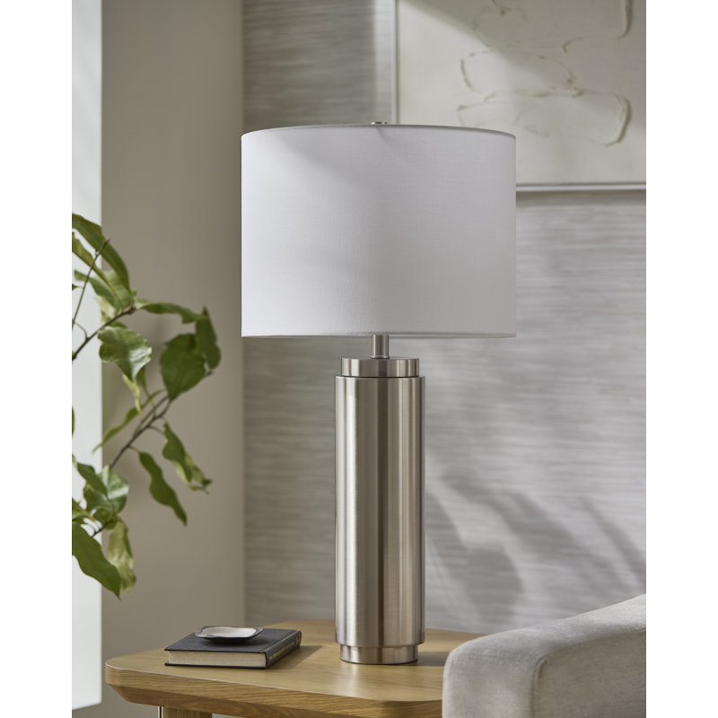 Andri Barrar Table Lamp, Silver