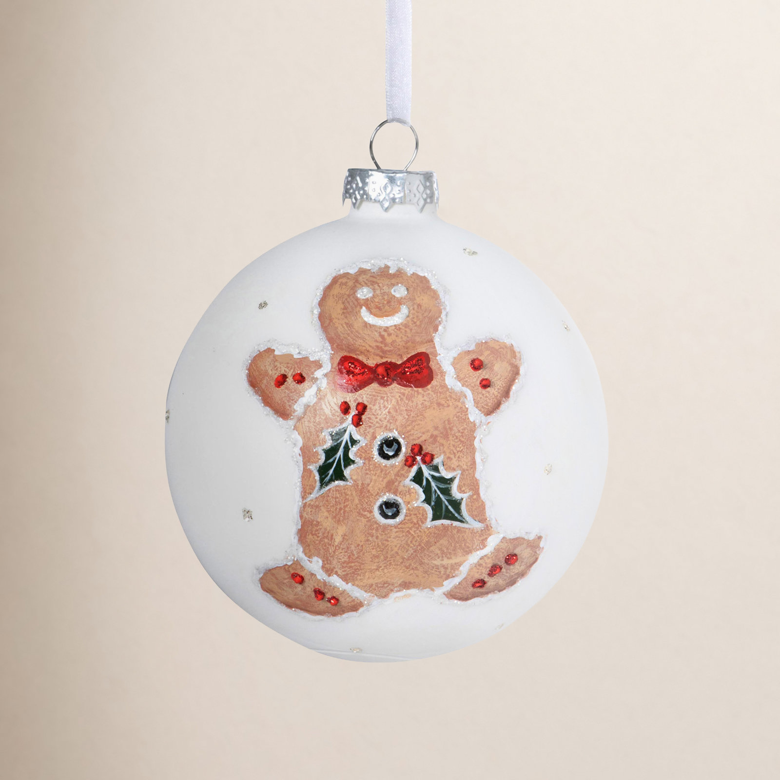 Nordic 4.5'' Glass Snowmen Ball Ornament