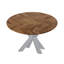 Anaum Round Solid Wood Top Metal Base Dining Table-494172911-494172896