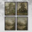 «Vintage Landscape», ensemble de 4 encadrés-1593937458