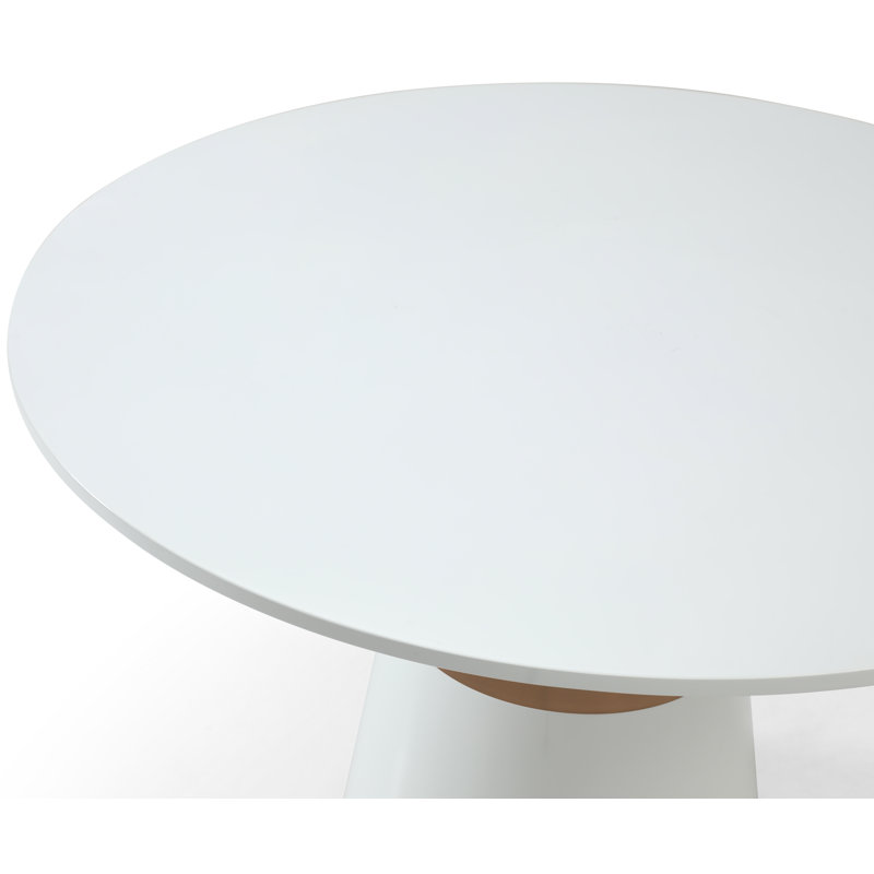 Table de salle à manger à piédestal de 47,5 po Josselyn, White