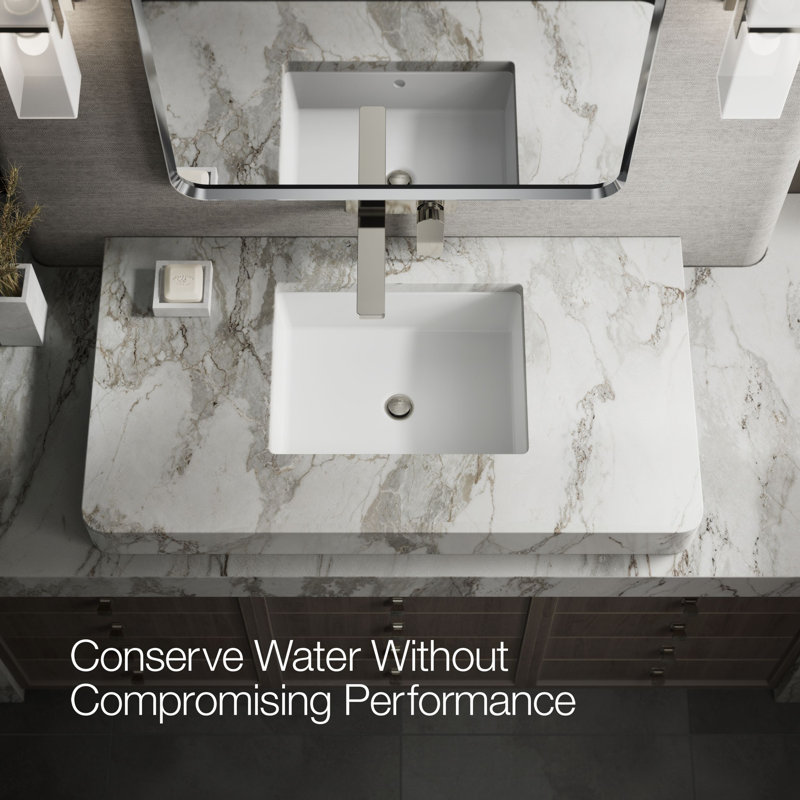 Parallel Wall-Mount Single-Handle Bathroom Sink Faucet, Polished Nickel