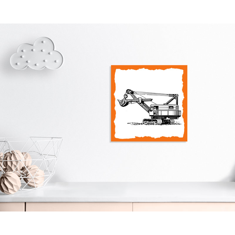 Avertissement 3 enfants, impression sur papier, H 24 po x l 24 po x P 1,5 po, Canevas