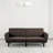 Futon Sofa Brown Color Converts Into Bed Tufted Fabric Iron Leg Back Support 1Pc Sofa Pocket Coil-2060800783