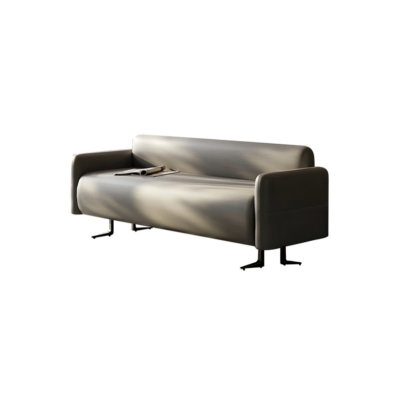 Banc de rangement en microfibre Chaynee, Gris, H 23,22 po x l 70,86 po x P 21,65 po