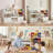 Kids’ Toy Organizer With Bench, Bookshelf And 6 Plastic Bins-351898927