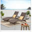 Chaise longue en osier Salem