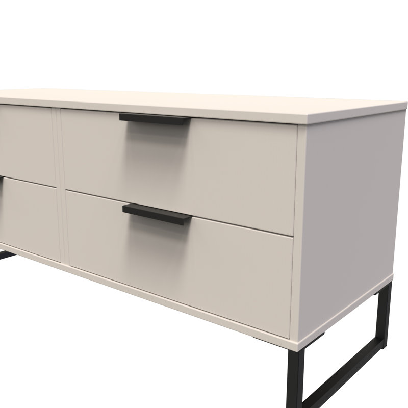 Fully Assembled Luecinda 4 - Drawer Chest of Drawers, Kashmir Matt