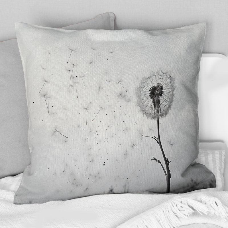 Coussin Minimalisme Dandelion Natures Fragilité I