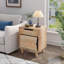 Table de chevet en bois naturel