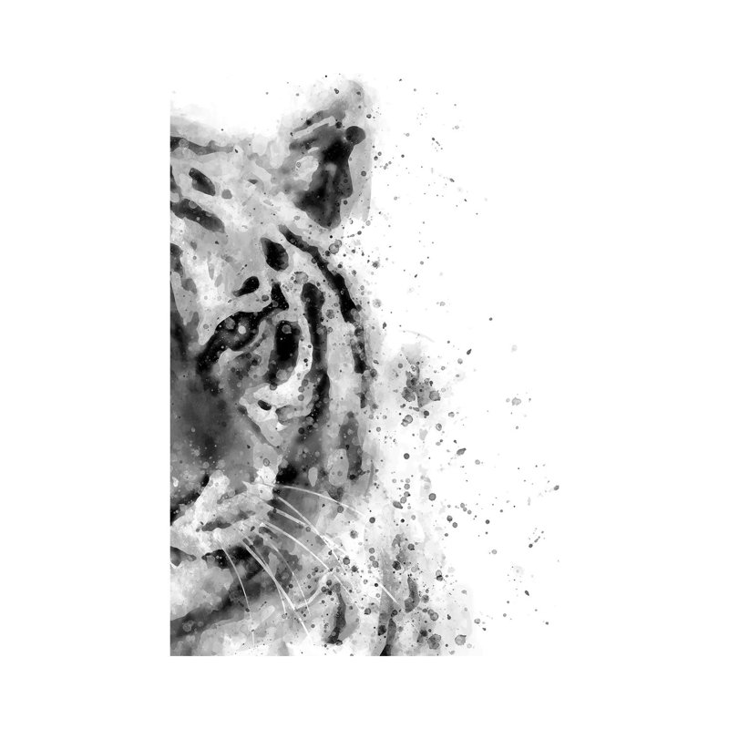 Tiger At Attention by Brandon Wong - Wrapped Canvas Print, 45.72cm H x 30.48cm W x 1.91cm D