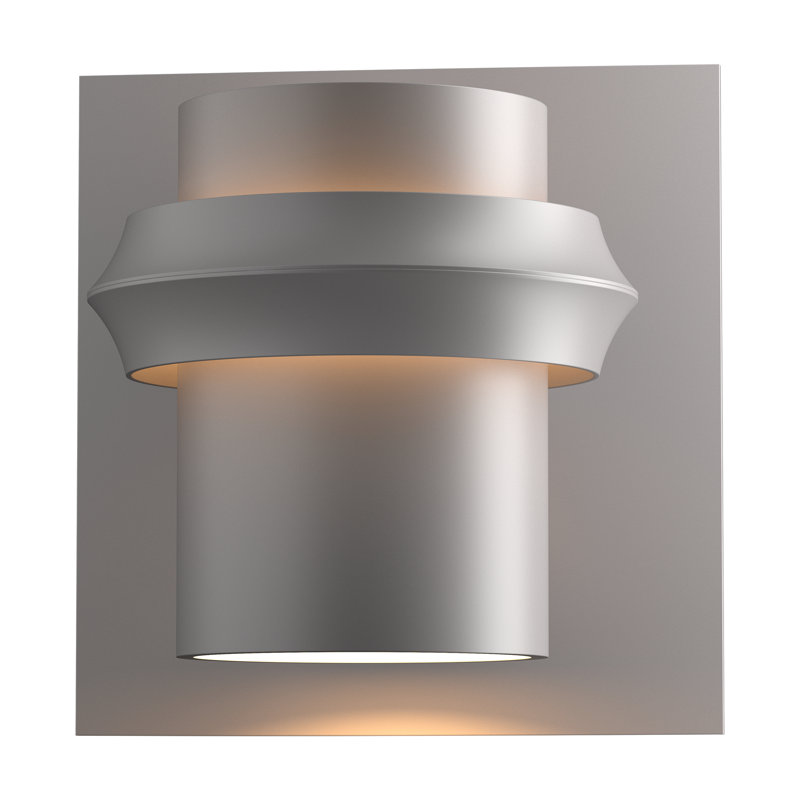 Twilight Outdoor Armed Sconce, Coastal Burnished Steel, Fluorescent, 11.4" H x 11.1" W x 9.5" D