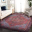 Tapis bourgogne à motifs rétro-328605002