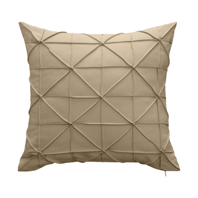 Indoor & Outdoor Fishnet Pleat Collection Embroidered Outdoor Throw Pillow