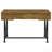 2-Piece Computer Desk & Bookcase, Rustic Nutmeg
