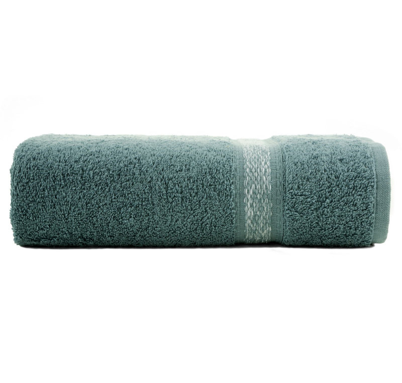 Jenie Midweight Jacquard Hand Towel, Mint