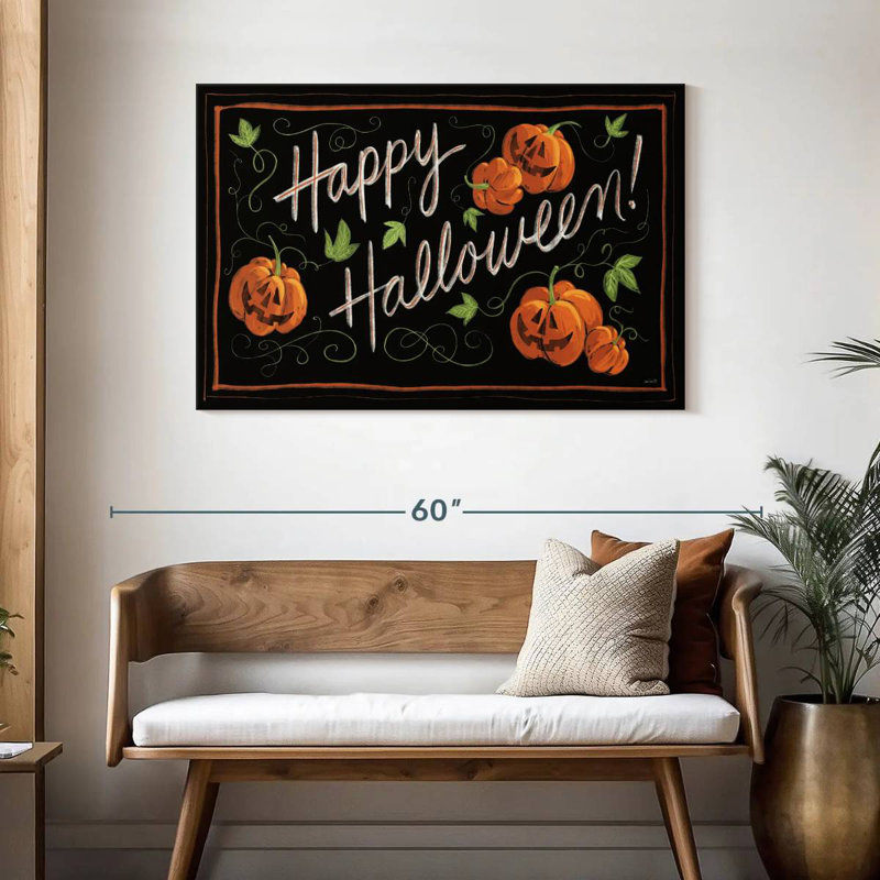 Lelend Happy Halloween Jack O Lanterns, 30" H x 45" W