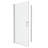Polished Universal Pivot Shower Door With 1/4" Tempered Glass - 1 3/8" Adjustable, #304 Stainless Steel Handle, , Wall Channel, Easy Install, 36000 Times Test, Leakage Function, Smooth Pivot, 28-29-122093472