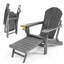 Chaise Adirondack pliante Rosecliff Heights Hdpe-205271042