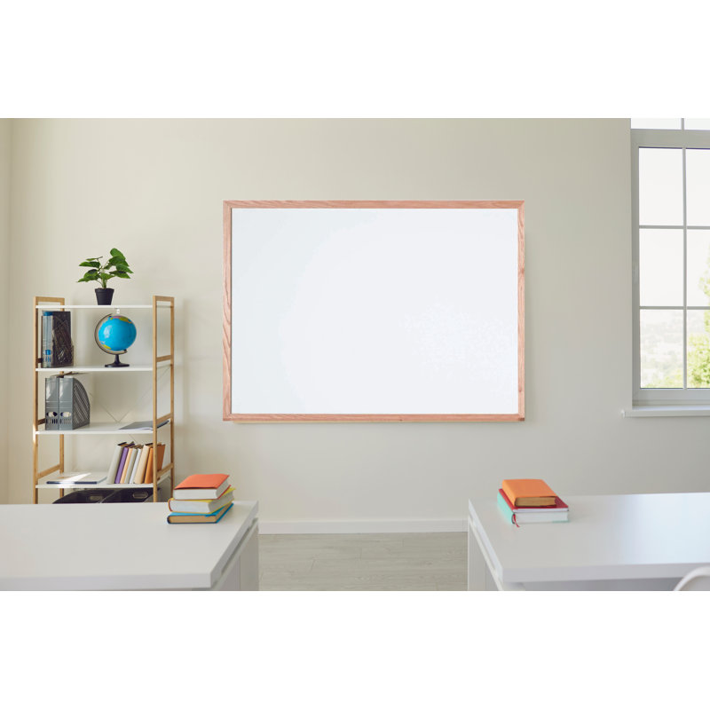 Wall Porcelain Magnetic Whiteboard, 3' H x 5' L