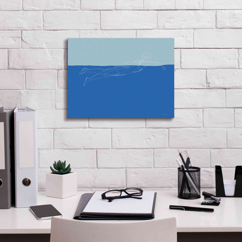 Ivy Bronx «How To Swim 2» par Kamdon Kreations, estampe numérique sur toile, H 12 po x l 16 po x P 0,75 po