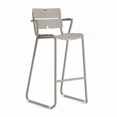 Corail 31.13" Patio Bar Stool with Arm