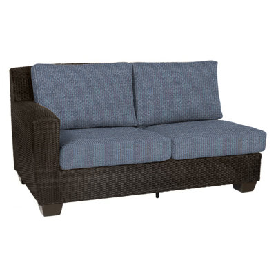 Saddleback 63'' Wide Premium All-Weather Wicker Loveseat with Cushions