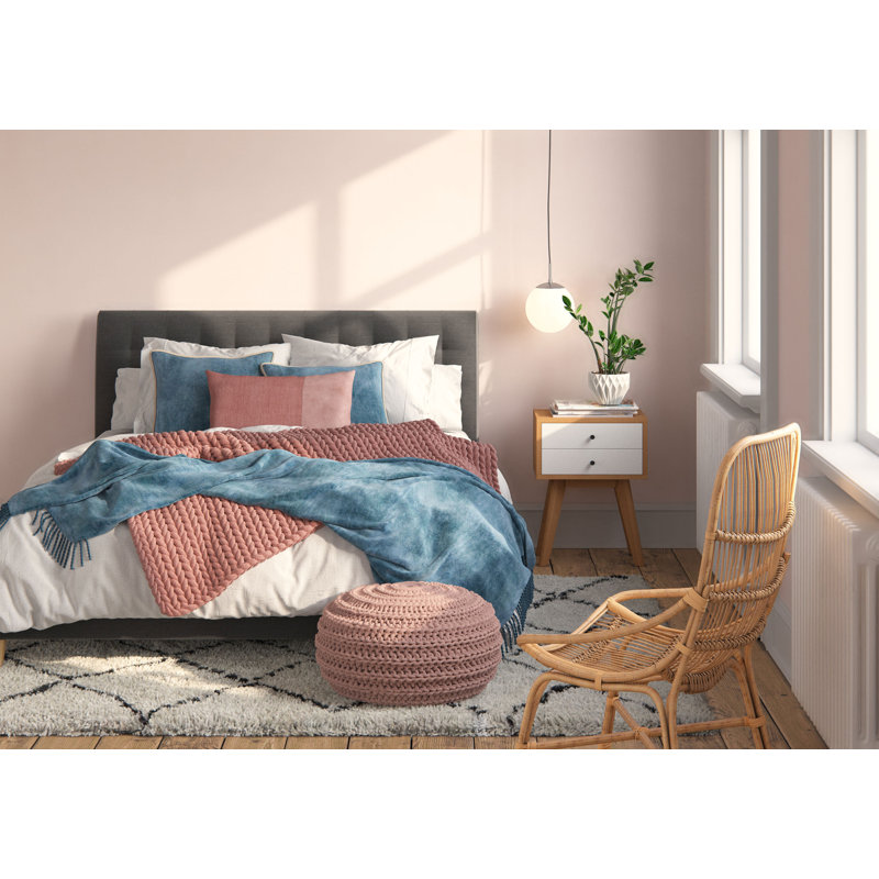 Hadrian Upholstered Bed Frame, Grey, Super King (6')