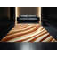Tapis à rayures moderne brun et beige lavable à la machine-1595605342