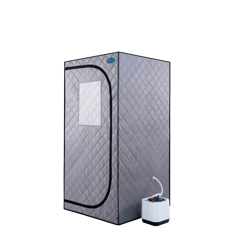 Tente à vapeur portable Gray Mini Plus - Spa personnel avec générateur. Télécommande. Chaise pliable. Installation simple. Rapide. & Ul. Matériau. 360 vaporisateur. Caractéristique de fuite. Améliorez le sang