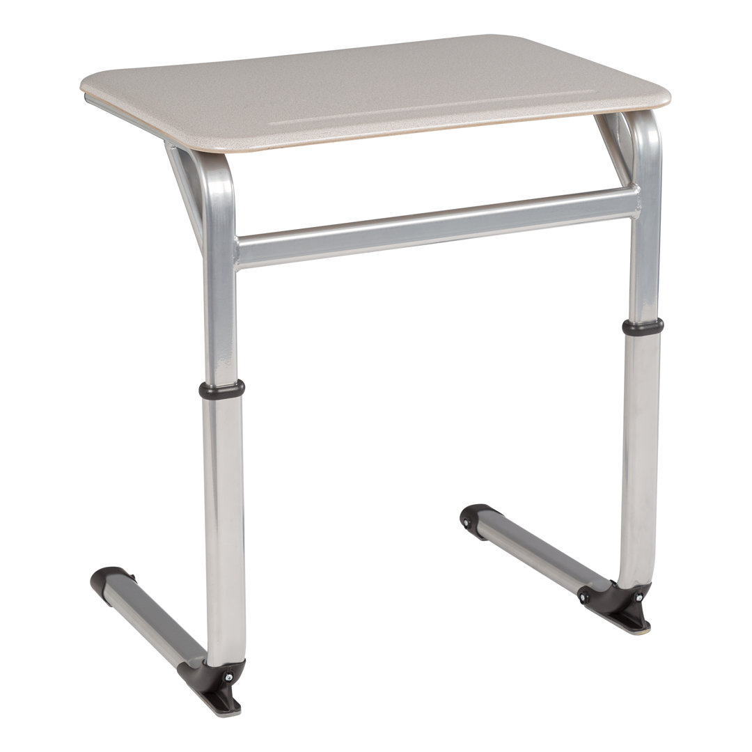 Rectangle Cantilever Adjustable Height Collaborative School Desk (Set of 2) Learniture Desk 