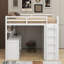 Twin Loft Bed With Drawers,Desk And Wardrobe-1316351445