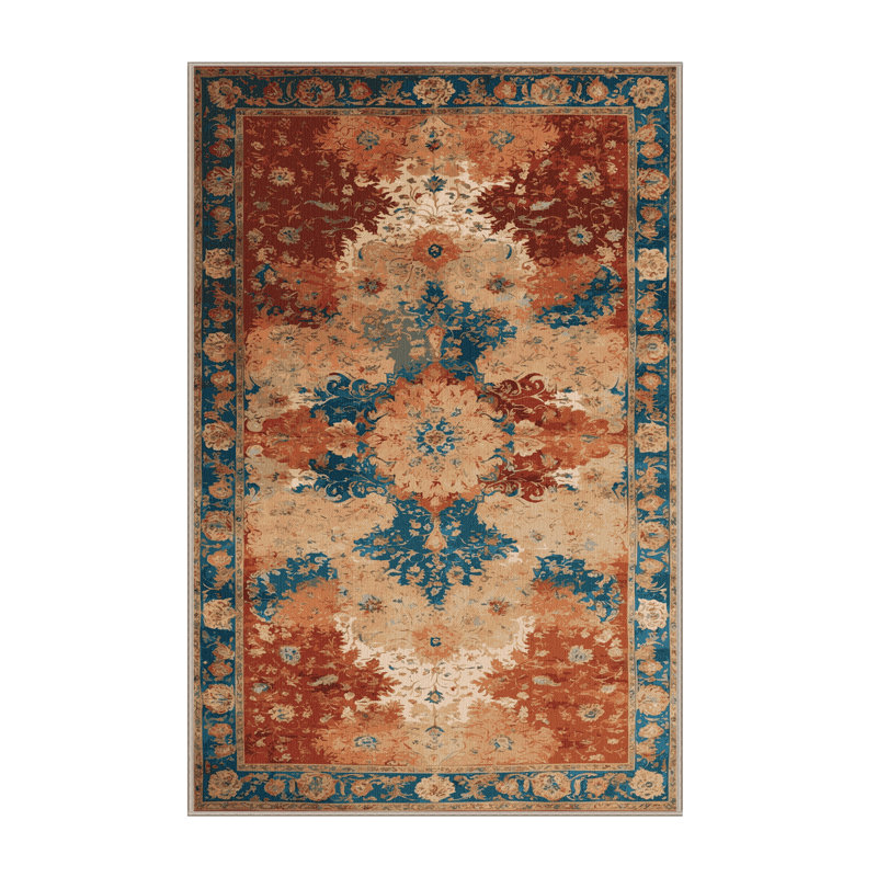 Tapis brun français lavable à la machine
