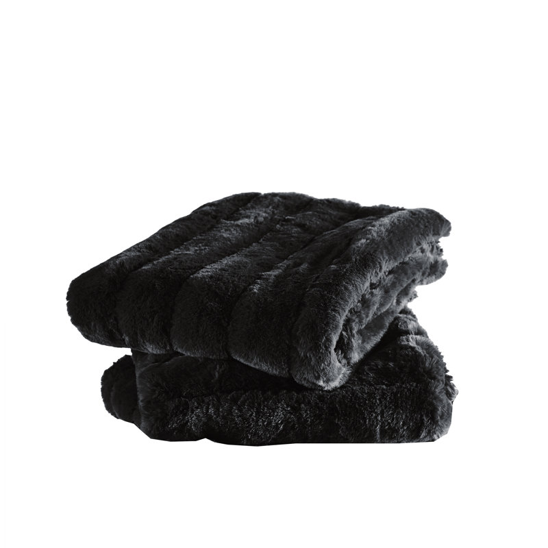 Supermink Square Euro Pillow Cover, Jet Black