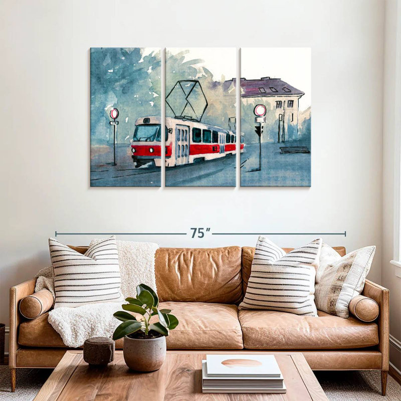 Czech Streetcar, 36" H x 57" W