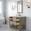 Oakman 48 In. Mango Wood Single Sink Carrara White Marble Countertop Bath Vanity-1918172872
