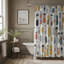 Fun chiffres - Rideau de douche Premium-406444163