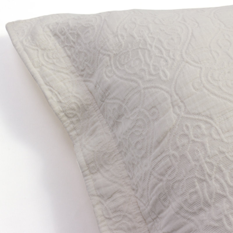Gwen Percale Quilt, Twin Quilt + 1 Sham, Ivory