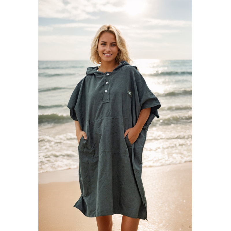 Tirrinia BR Ultra Light Ribbed Beach Towel, Green