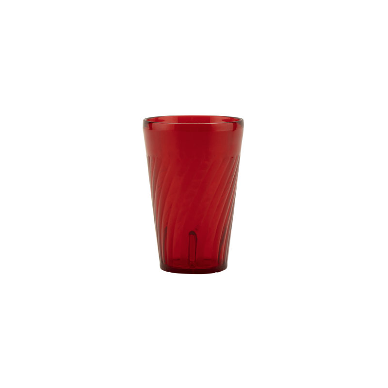 GET Gobelets en plastique incassables sans BPA Tahiti, 9 onces, rouge (ensemble de 4), 16 oz, Rouge