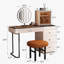 Dressing Table with Mirror-1626035509