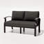 Causeuse d'extérieur en aluminium 52 po avec coussins, accoudoirs ergonomiques et structure renforcée Mcknight pour plus de stabilité-932801684