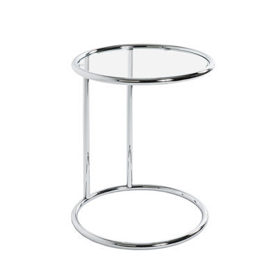 Augu Glass Top C Table End Table