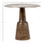 Golbez Round Aluminum Pedestal Base Dining Table-98537565-98537566