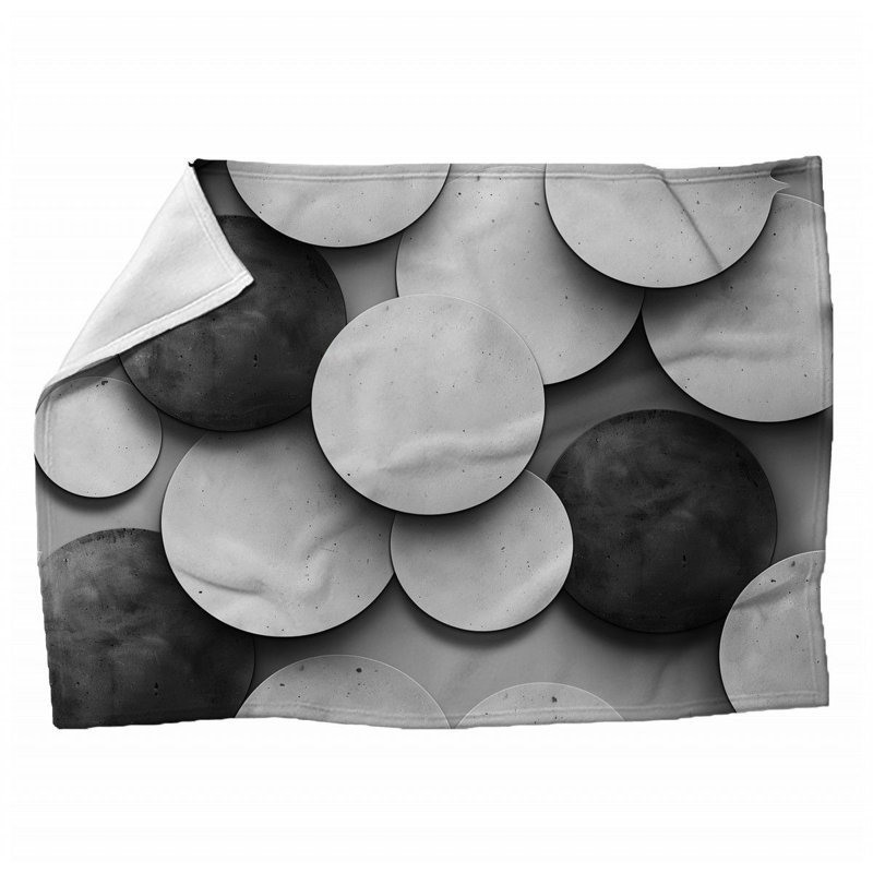 Jeté en peluche floral tendance, 60 po x 80 po