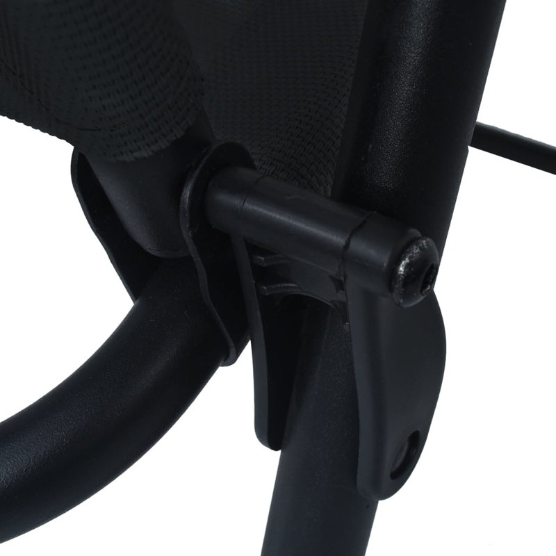Brasfield Patio Folding Chair Folding Chair Set, Black